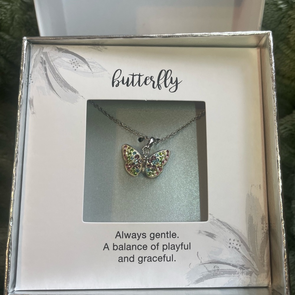 Butterfly shaped necklace